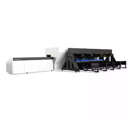 máquina de corte 1000W-4000W do tubo do metal do laser da fibra 6020T