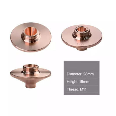 Material de cobre vermelho do T2 do bocal da máquina de corte do laser de D28mm H15 WSX